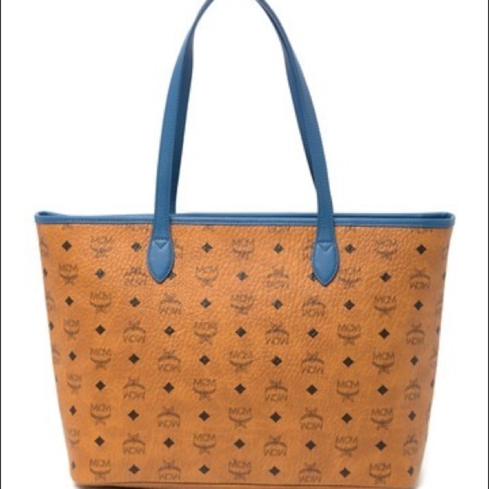 MCM Medium Visetos Shopper Tote